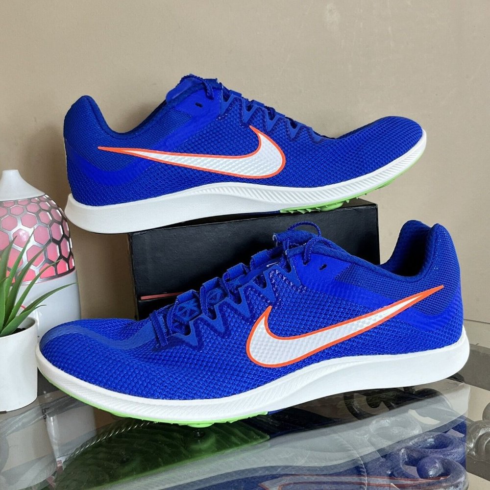 ✅ Nike Zoom Rival Track Field Distance Spikes DC8725-401 Blue White Men‎ Size 13